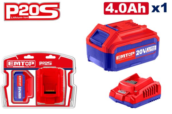 Batterie Lithium-Ion 4.0Ah EMTOP ELBCPK1214